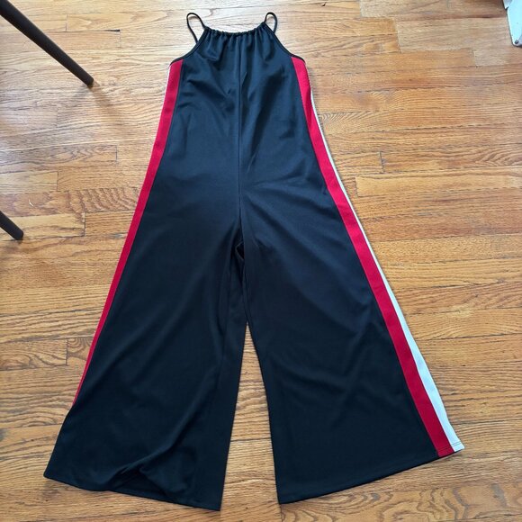Urban Outfitters Karina Side Stripe Wide Leg Jumpsuit, Size XS - Picture 1 of 6